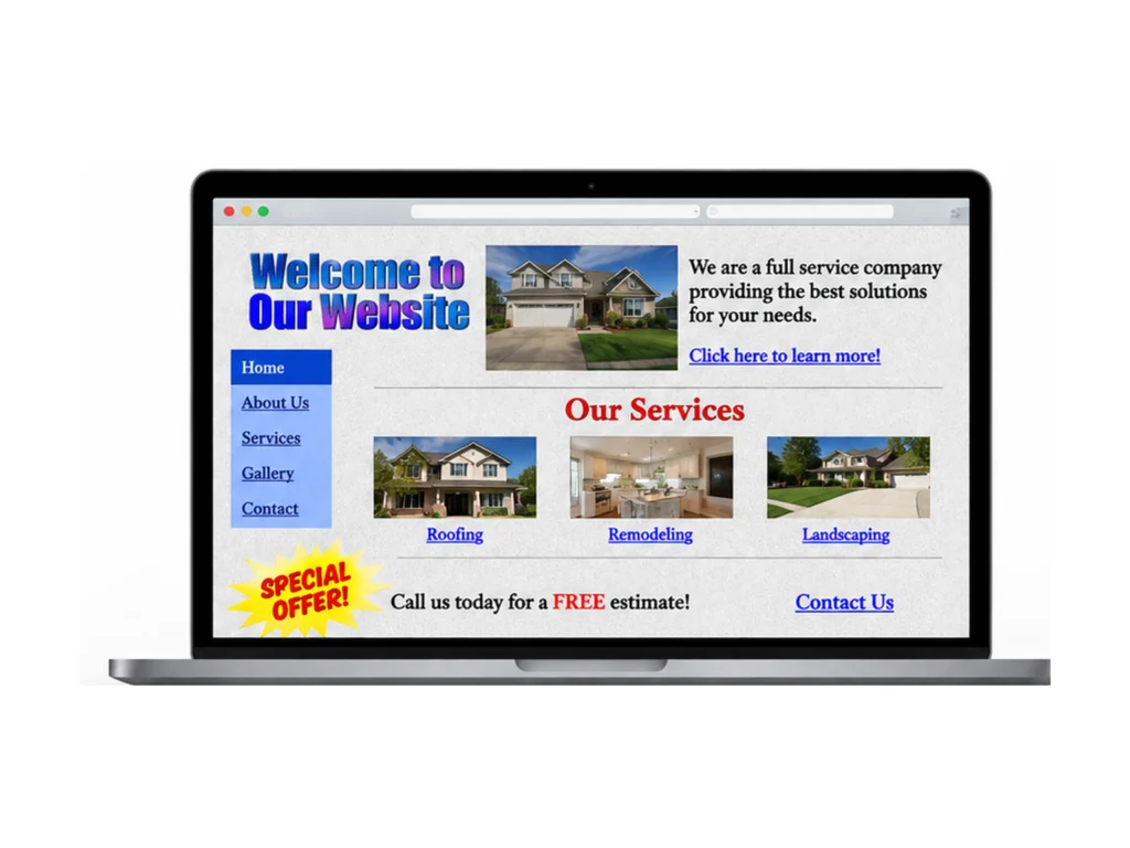 A generic website