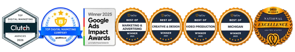 Award Winning Digital Marketing Badges