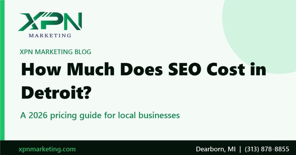 How much does SEO cost in Detroit, 2026 pricing guide