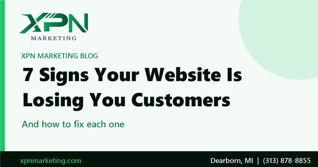 Seven signs your website is losing you customers